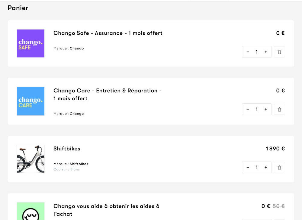 commande chango