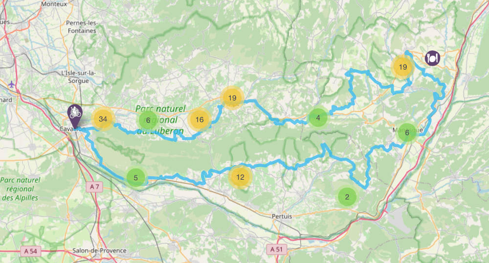 tour luberon velo