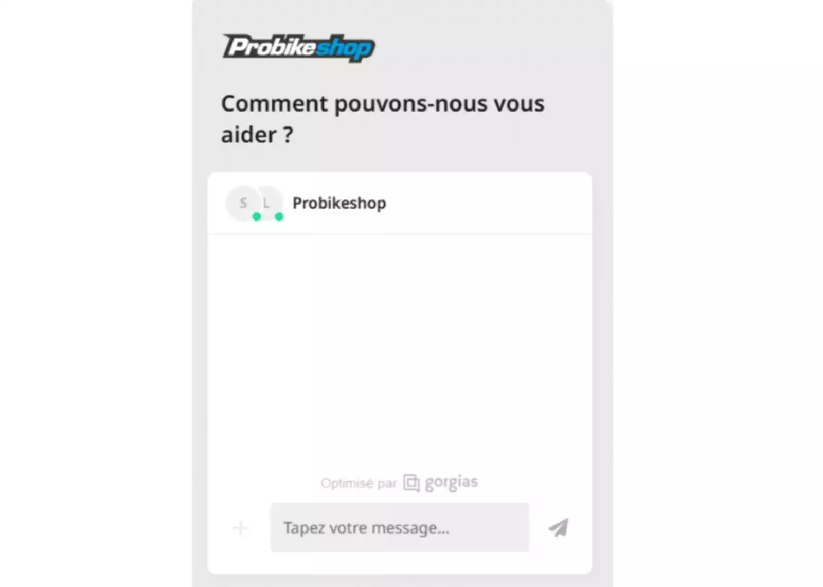 probike shop site internet tchat