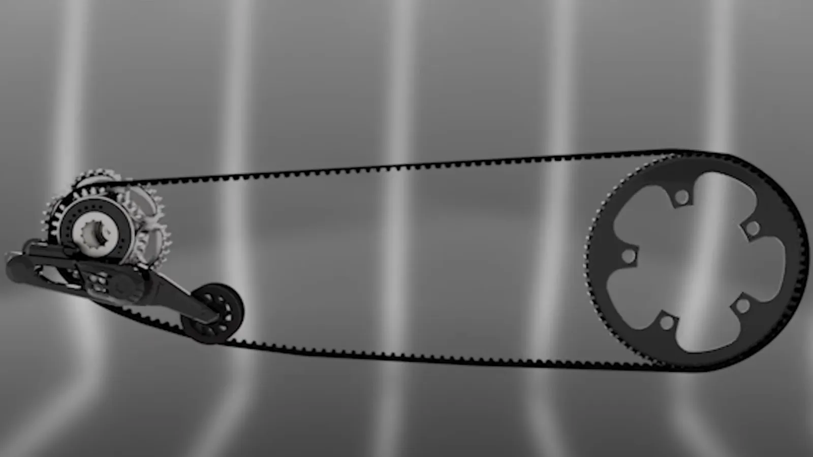tension courroie transmission shift drive system