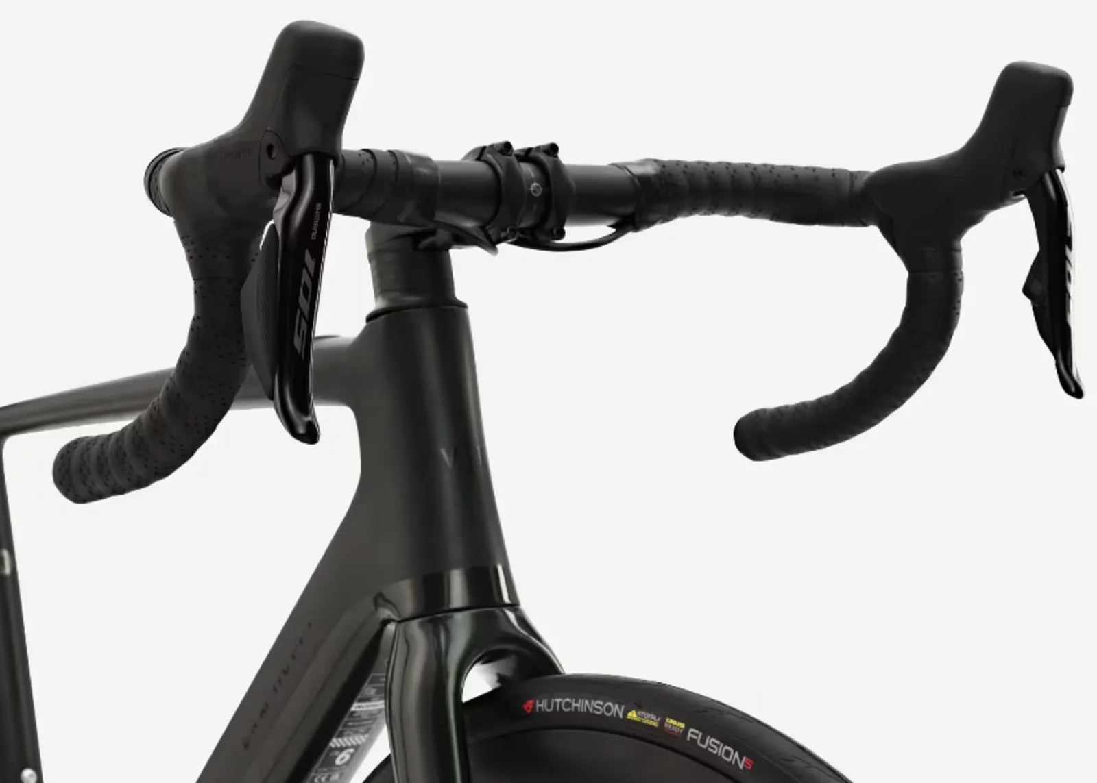 velo de route electrique van rysel e edr cf guidon