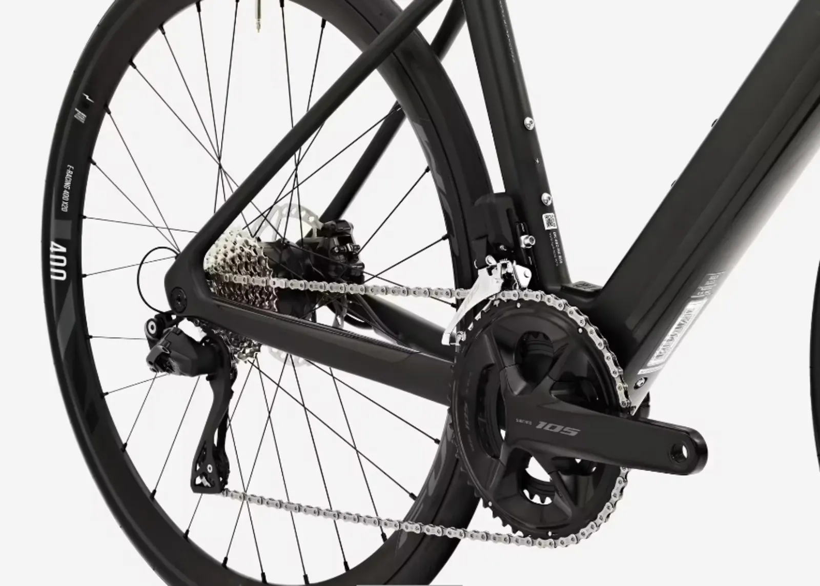 velo de route electrique van rysel e edr cf transmission shimano 105 di2